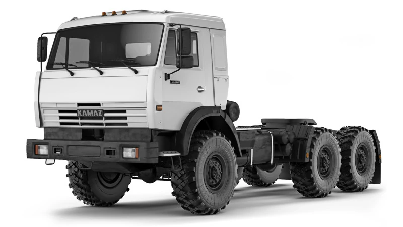 Kamaz 44108 2003 3D Model .c4d .max .obj .3ds .fbx .stl .blend 