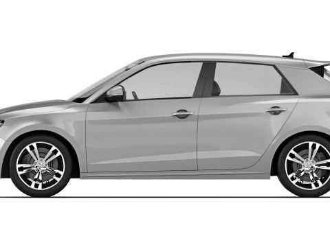 Audi A1 2019 3D 模型