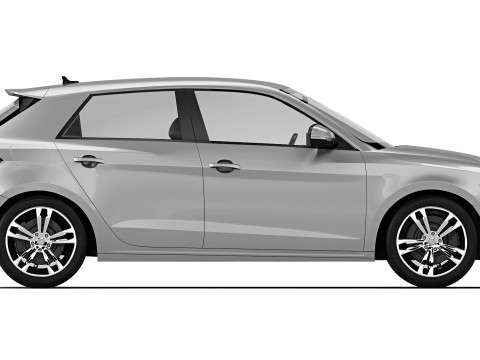 Audi A1 2019 3D 模型