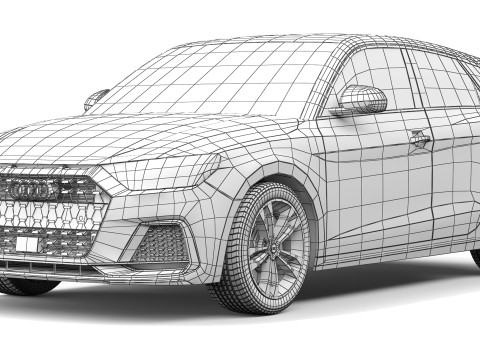 Audi A1 2019 3D 模型