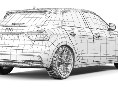 Audi A1 2019 3D 模型