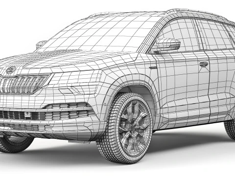Skoda Karoq Scout 2019 3D Model