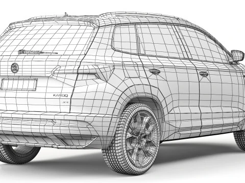 Skoda Karoq Scout 2019 3D Model