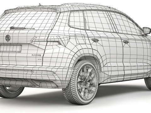 Skoda Karoq 2018 3D मॉडल