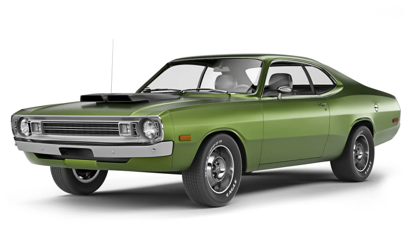 Dodge Demon 340 1972 3D Model .c4d .max .obj .3ds .fbx .stl .blend