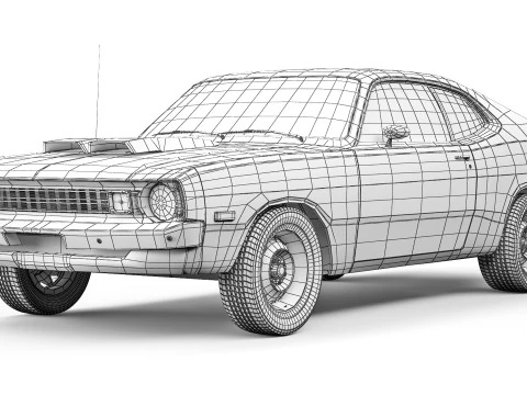 Dodge Demon 340 1972 3D Model