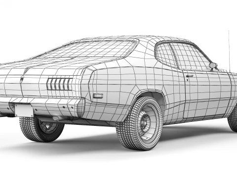 Dodge Demon 340 1972 3D Model