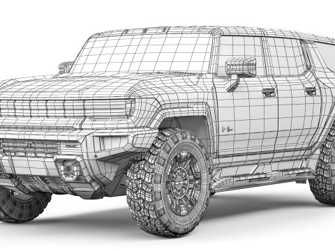 Hummer EV SUV 2024 3D Model
