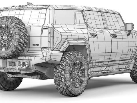 Hummer EV SUV 2024 3D Model