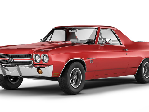 Chevrolet El Camino SS 454 1970 3D Модель