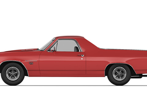 Chevrolet El Camino SS 454 1970 3D Model
