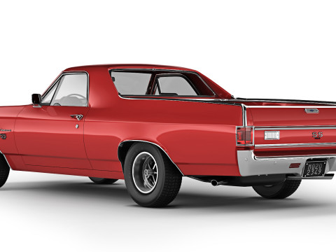 Chevrolet El Camino SS 454 1970 3D Model