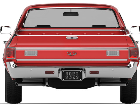 Chevrolet El Camino SS 454 1970 3D Model