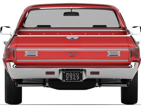 Chevrolet El Camino SS454 1970 Modello 3D