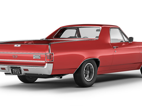 Chevrolet El Camino SS 454 1970 3D Model