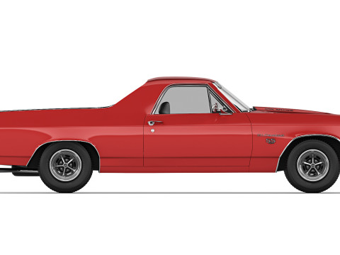 Chevrolet El Camino SS 454 1970 3D Model