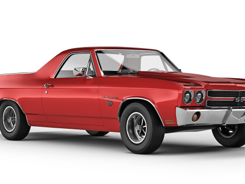 Chevrolet El Camino SS 454 1970 3D Model