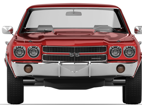 Chevrolet El Camino SS 454 1970 3D Model