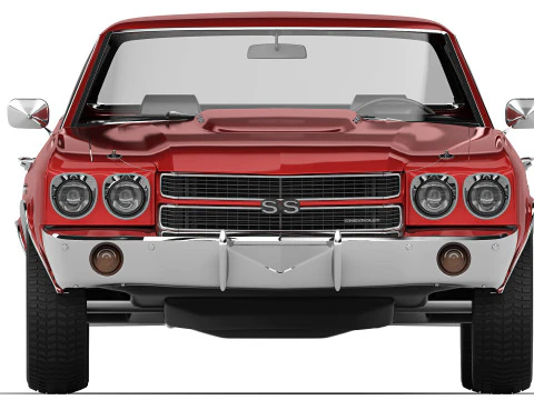 Chevrolet El Camino SS454 1970 Modello 3D