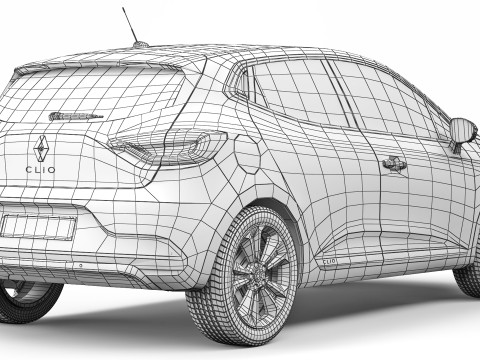 Renault Clio 2019 3Dモデル