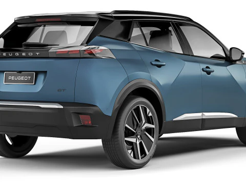 Peugeot e-2008 2024 3D Model