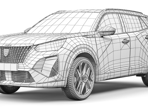 Peugeot e-2008 2024 3D Модель