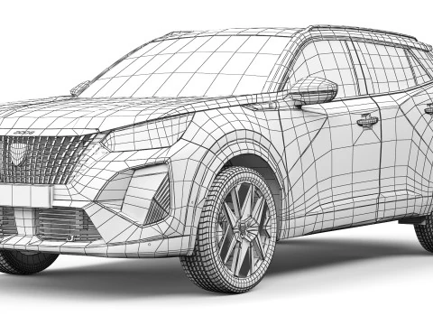 Peugeot e-2008 2024 3D Model