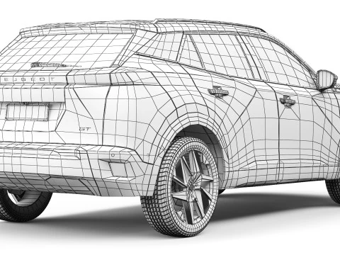 Peugeot e-2008 2024 3D Model