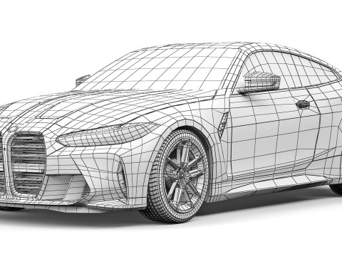 M4 Coupe 2024 Modello 3D