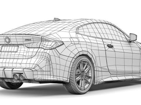 M4 Coupe 2024 Modello 3D