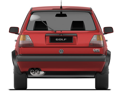 Volkswagen Golf II GTI 3-door 1992 3D Модель