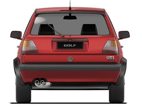Volkswagen Golf II GTI 3-door 1992 3D Model