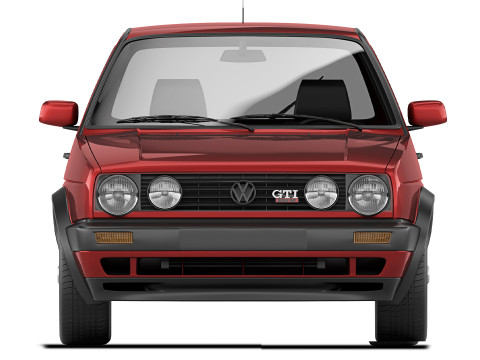 Volkswagen Golf II GTI 3-door 1992 3D Модель