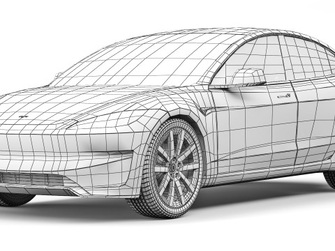 Tesla Model 3 Performance 2024 3D Модель