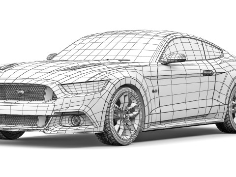Mustang GT 2015 3D Model