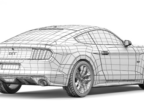 Mustang GT 2015 3D Model