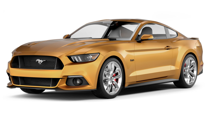 Mustang GT 2015 3D Model .c4d .max .obj .3ds .fbx .stl .blend