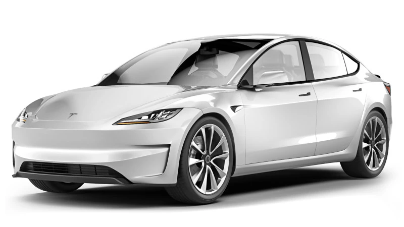 Tesla Model 3 Performance Long Range 2024 3D Model .c4d .max .obj .3ds .fbx .stl .blend 