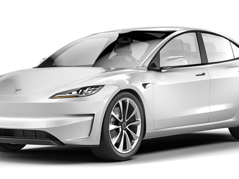 Tesla Model 3 Performance Long Range 2024 3D Модель