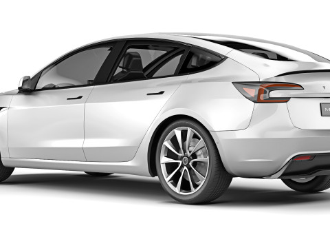 Tesla Model 3 Performance Long Range 2024 3D 模型