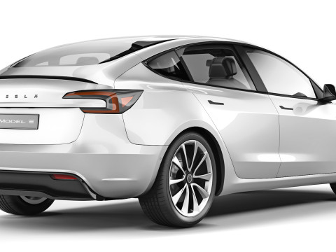Tesla Model 3 Performance Long Range 2024 3D 模型