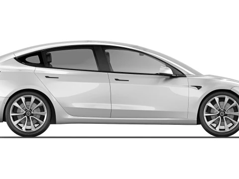 Tesla Model 3 Performance Long Range 2024 3D Model