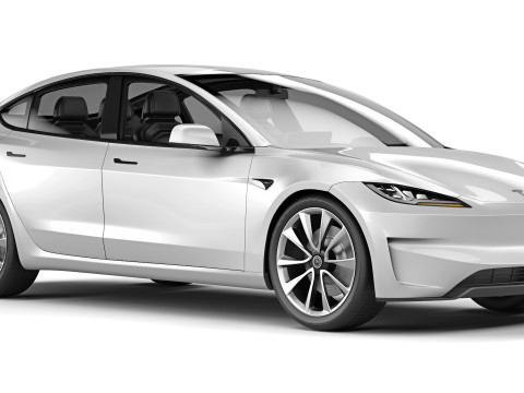 Tesla Model 3 Performance Long Range 2024 3D 模型