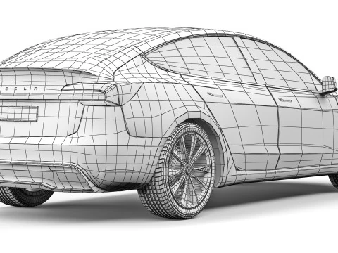 Tesla Model 3 Performance Long Range 2024 3D Model