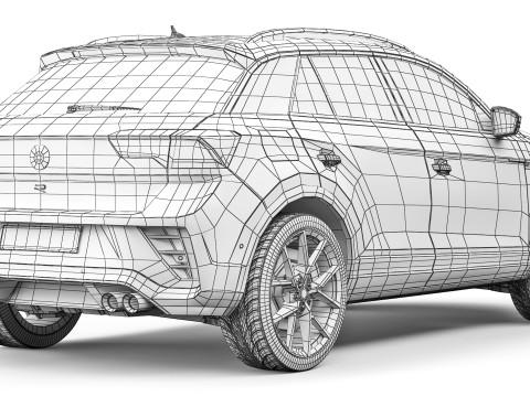 Volkswagen T-Roc R 2022 3Dモデル