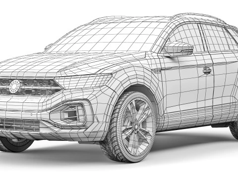 Volkswagen T-Roc R-line 2022 3D Model