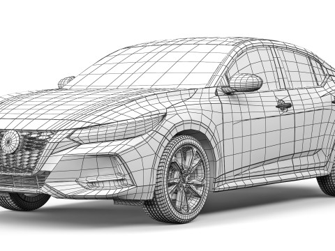 Nissan Sentra SR 2020 3Dモデル