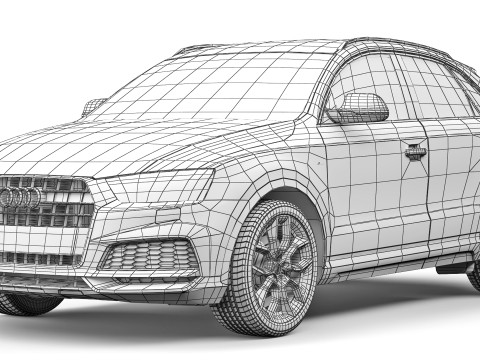 Audi Q3 S-Line 2016 Modèle 3D