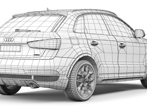 Audi Q3 S-Line 2016 Modèle 3D