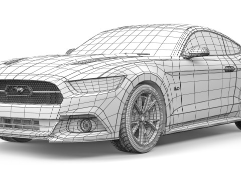 Mustang 50th Anniversary Edition 2015 3Dモデル